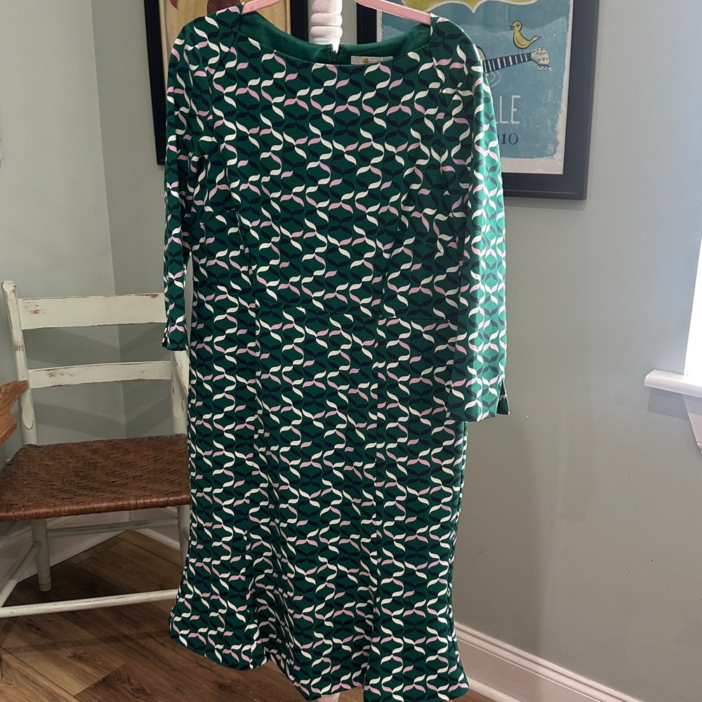Amazing Boden Dress 14 Large XL Worn Once.  3/4 sleeves Fully-Lined Easter